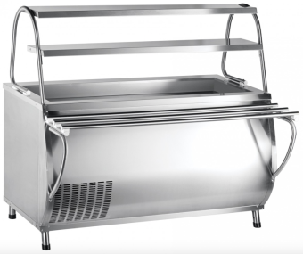 Прилавок холодильный Abat ПВВ(Н)-70М-01-НШ (210000001328) в ШефСтор (chefstore.ru)